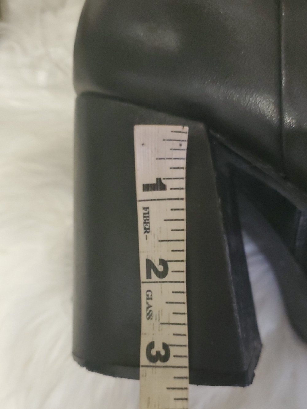 Y2k Steve Madden Elie Black Leather Block Heel Ankle Boots - Picture 15 of 16